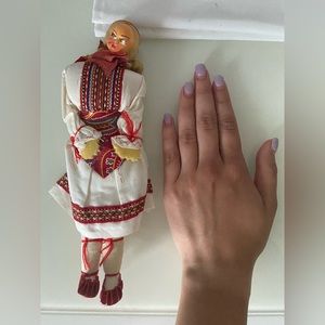Vintage hand made cloth Russian doll